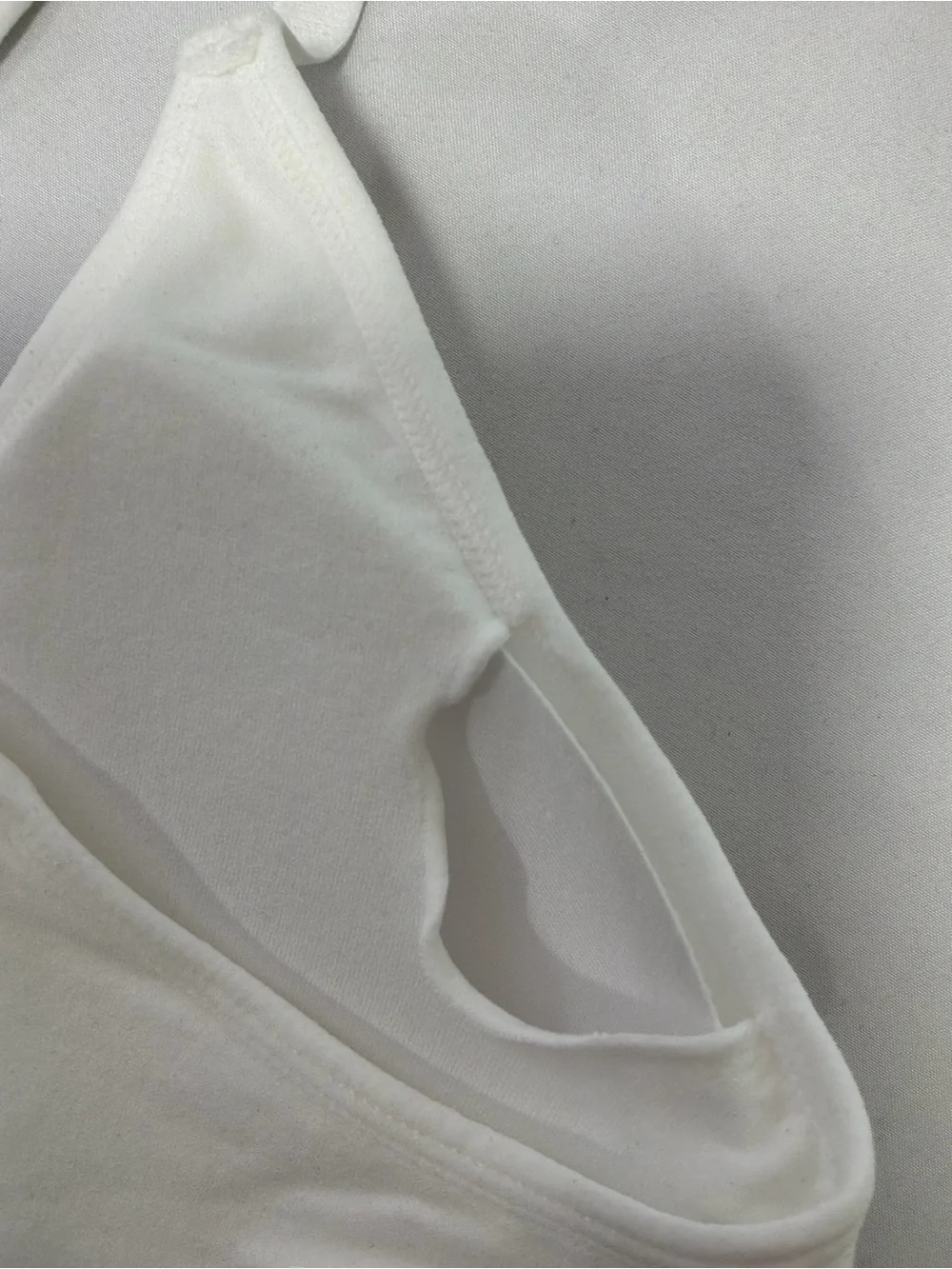 Mono B White Racerback Seamless Bralette